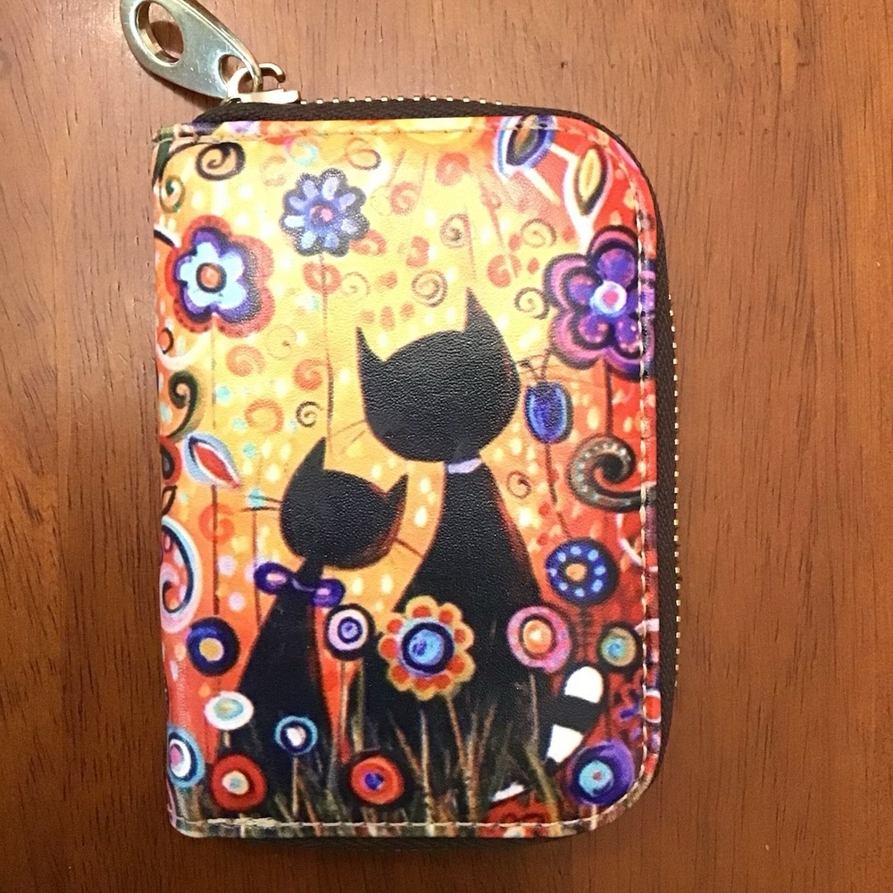 Aphison Wallet Multicolored With Cats